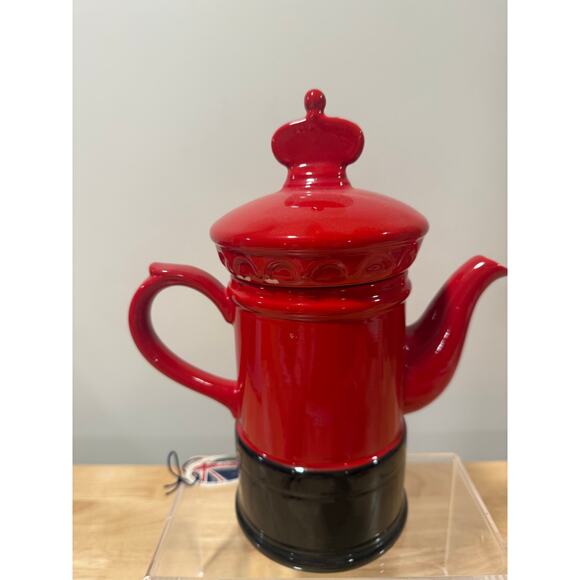 Price Kensington Potteries Hand Painted Made in England Postal Box Teapot JL - Picture 3 of 16